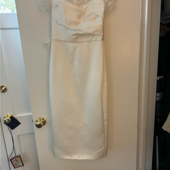 Amsale White Strapless Dress Never Worn!